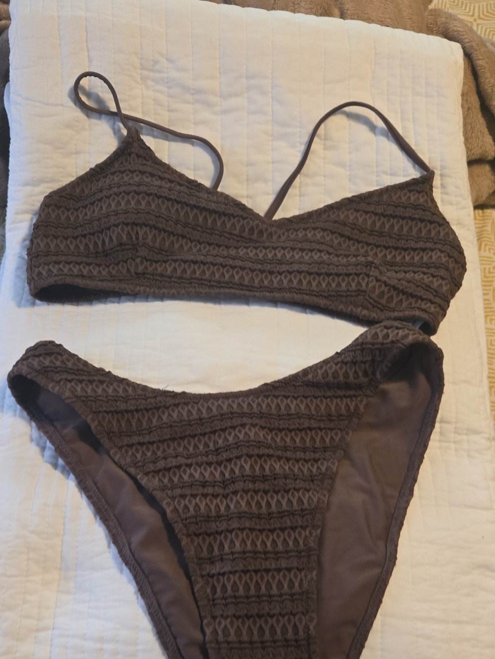 Miketai Brown Bikini Set